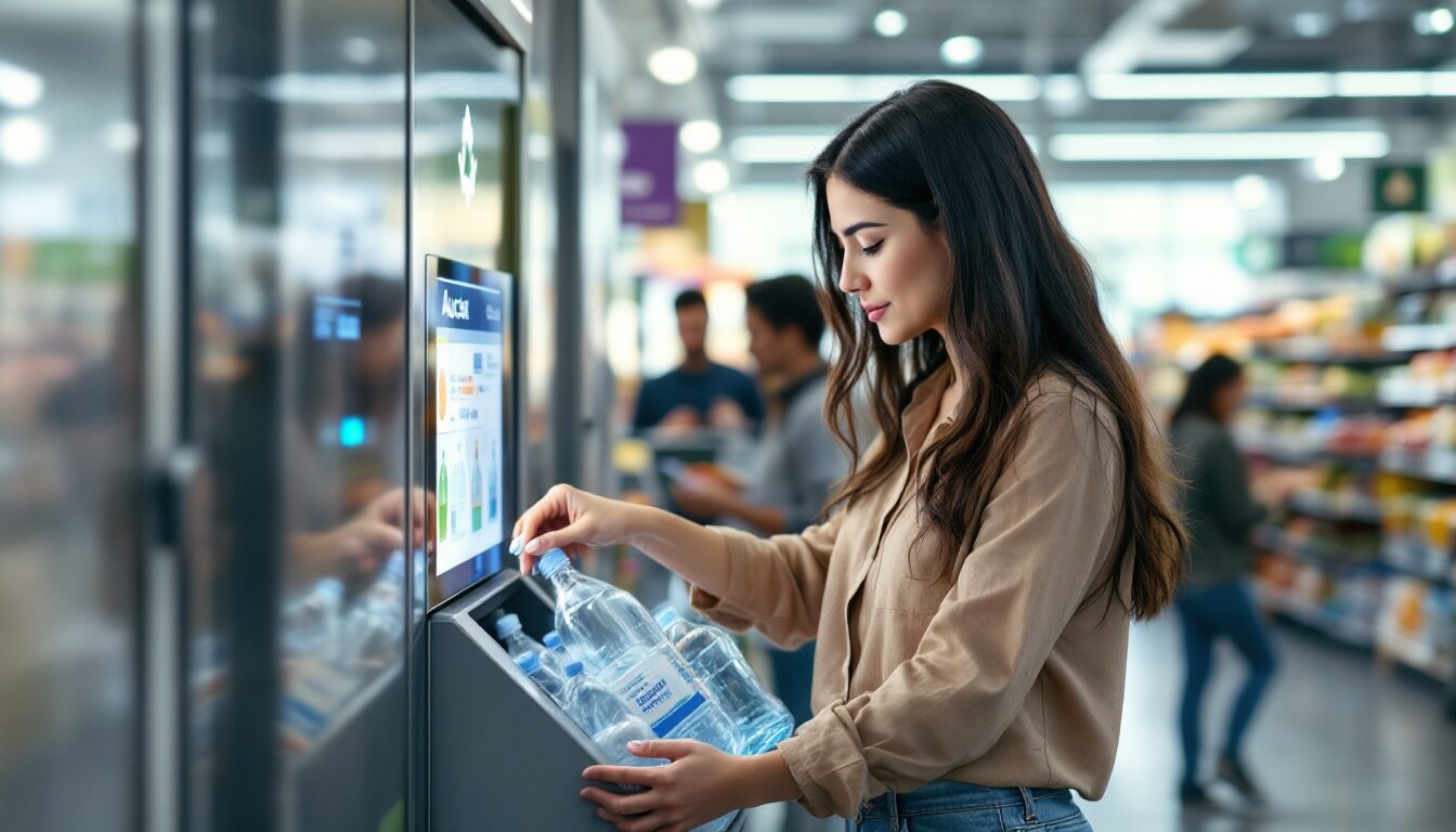 recyclage bouteille plastique tarif auchan