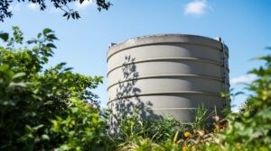 cuve récupération eau de pluie béton