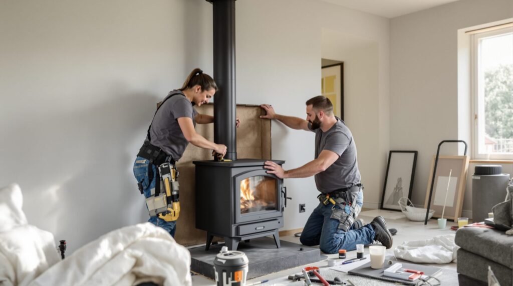 prix d installation d un poele a bois