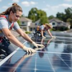 Installation de panneaux photovoltaïques