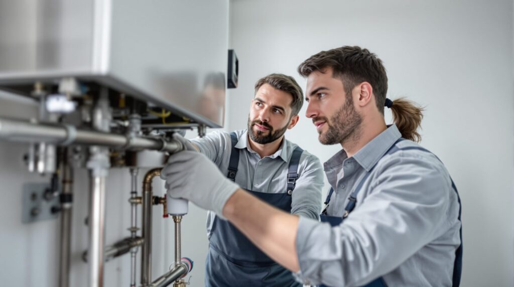 problème évacuation chaudière condensation