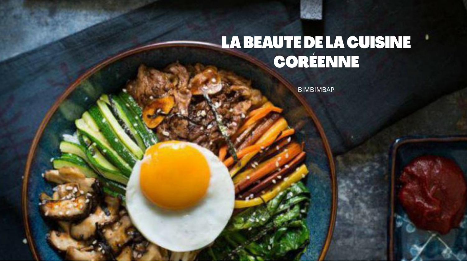 cuisine coreenne