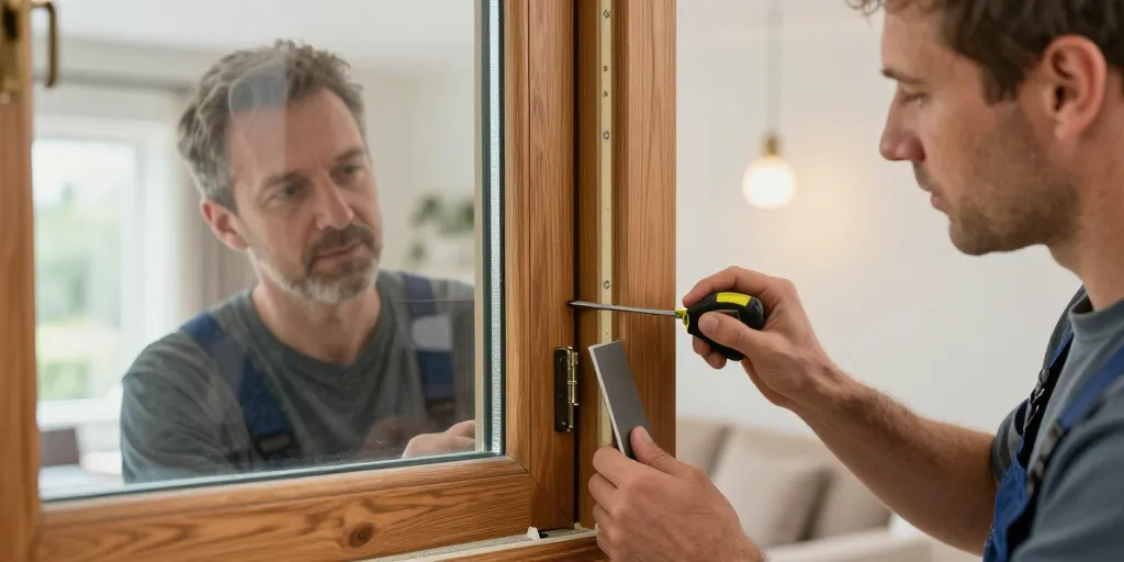 survitrage fenêtre bois