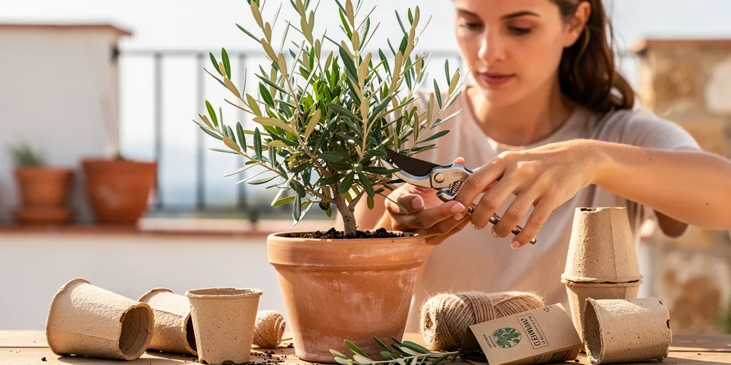 tailler un olivier en pot