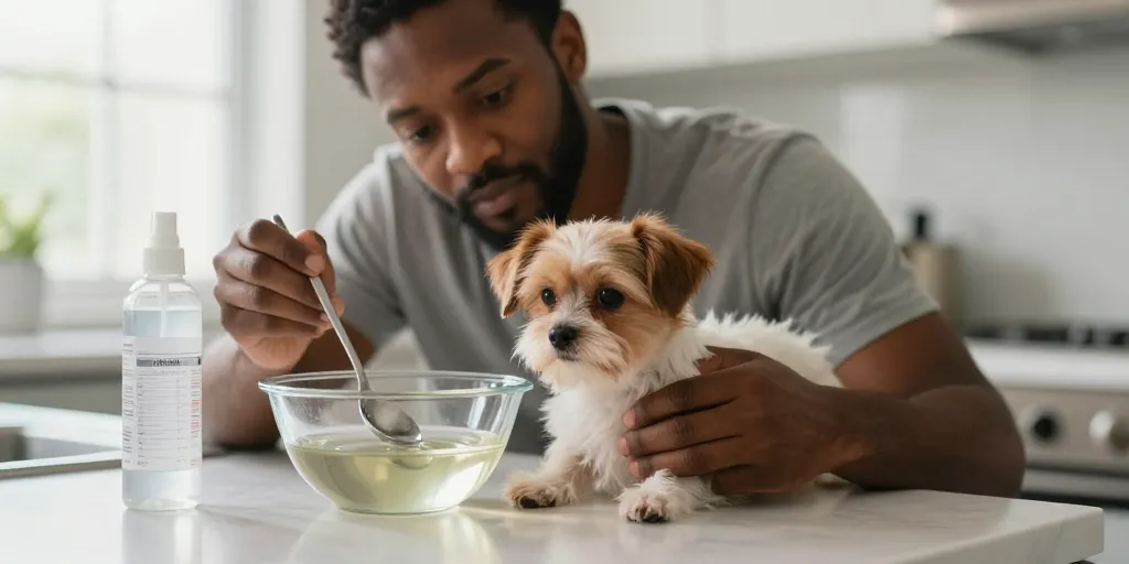 vinaigre contre les puces