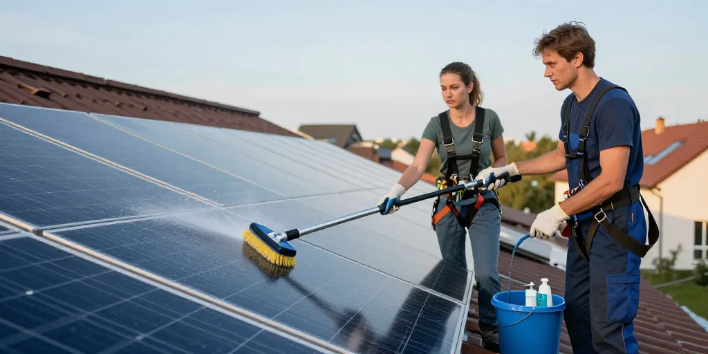 astuce pour nettoyer panneaux solaires