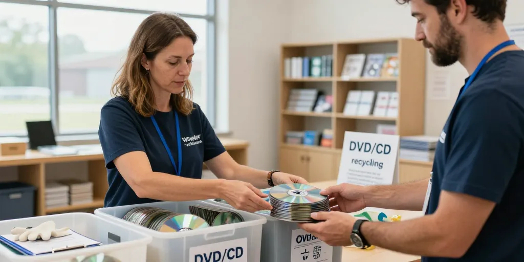recyclage dvd cd