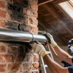 tuber un conduit de cheminee