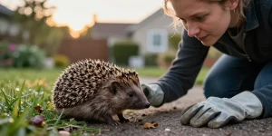 herisson dans mon jardin