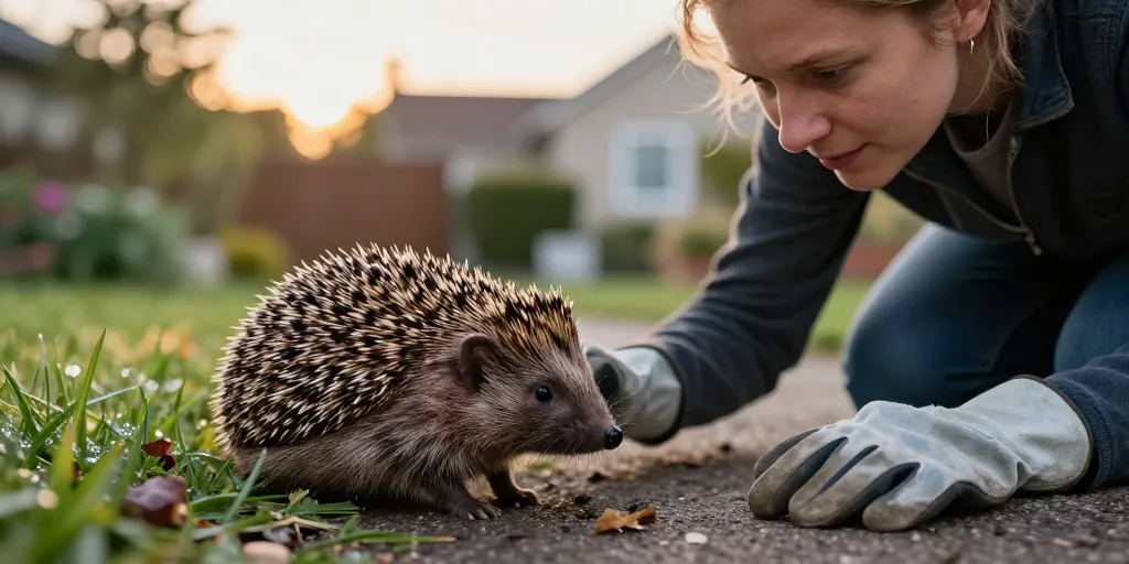 herisson dans mon jardin
