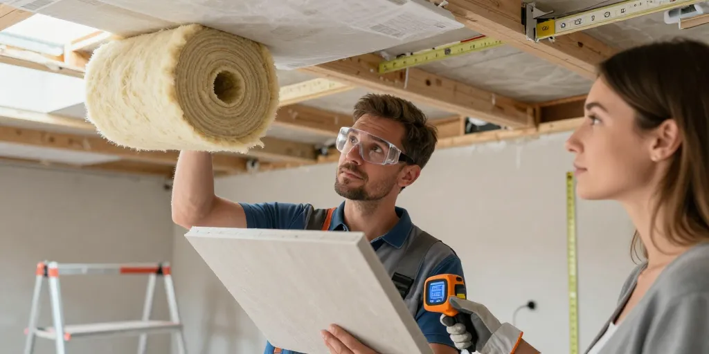 isolant plafond intérieur