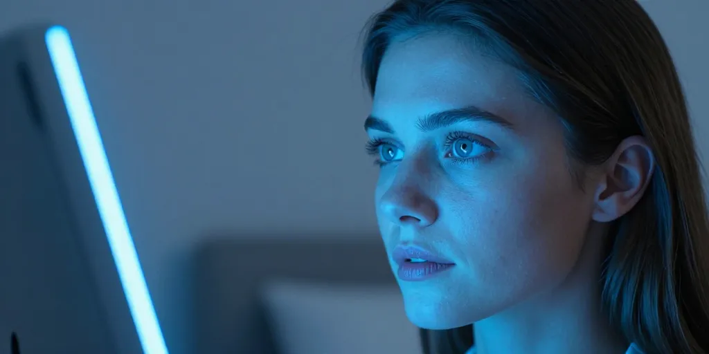 led lumière bleue