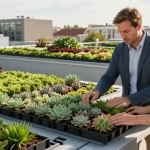 toiture végétalisée sedum