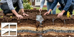 évacuation des eaux pluviales dans le sol