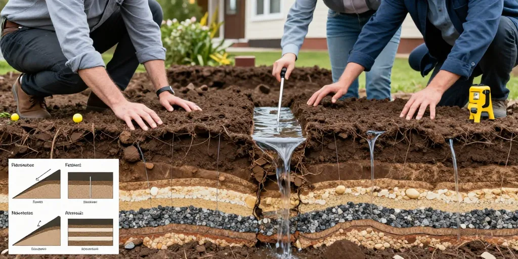 évacuation des eaux pluviales dans le sol