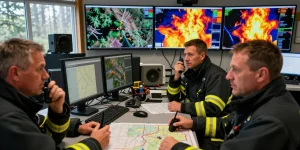 feu de forêt en cours aujourd'hui