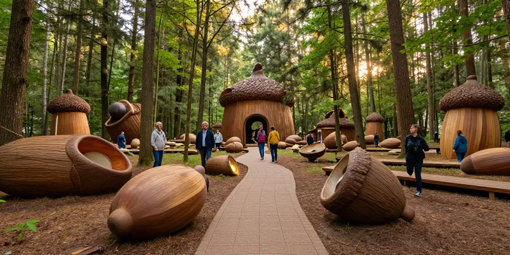 forêt monumentale le monde dans un gland