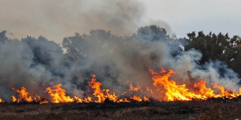 incendie de forêt dans le sud-est des bouches-du-rhône