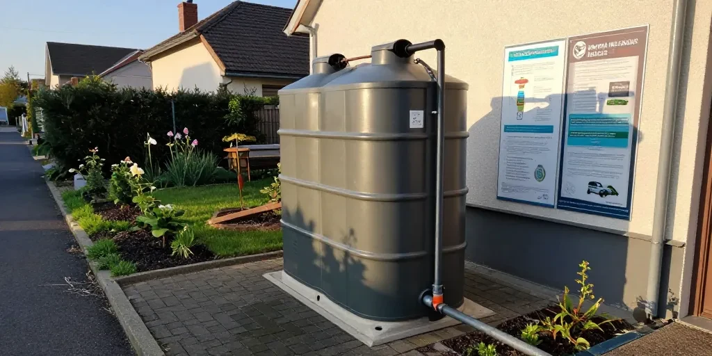 récupérateur d eau de pluie de 500l